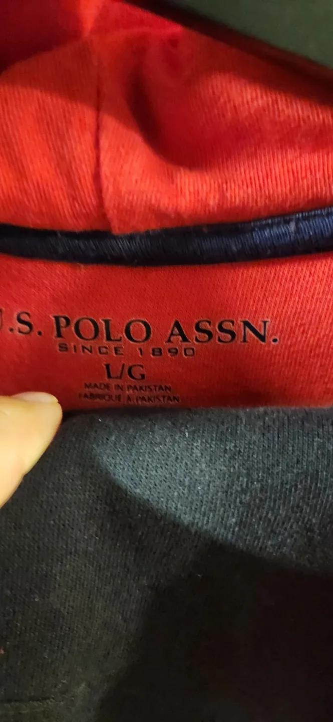 U.S. Polo Assn. Red Hoodie & Black Sweatpants - L image indicator(2)