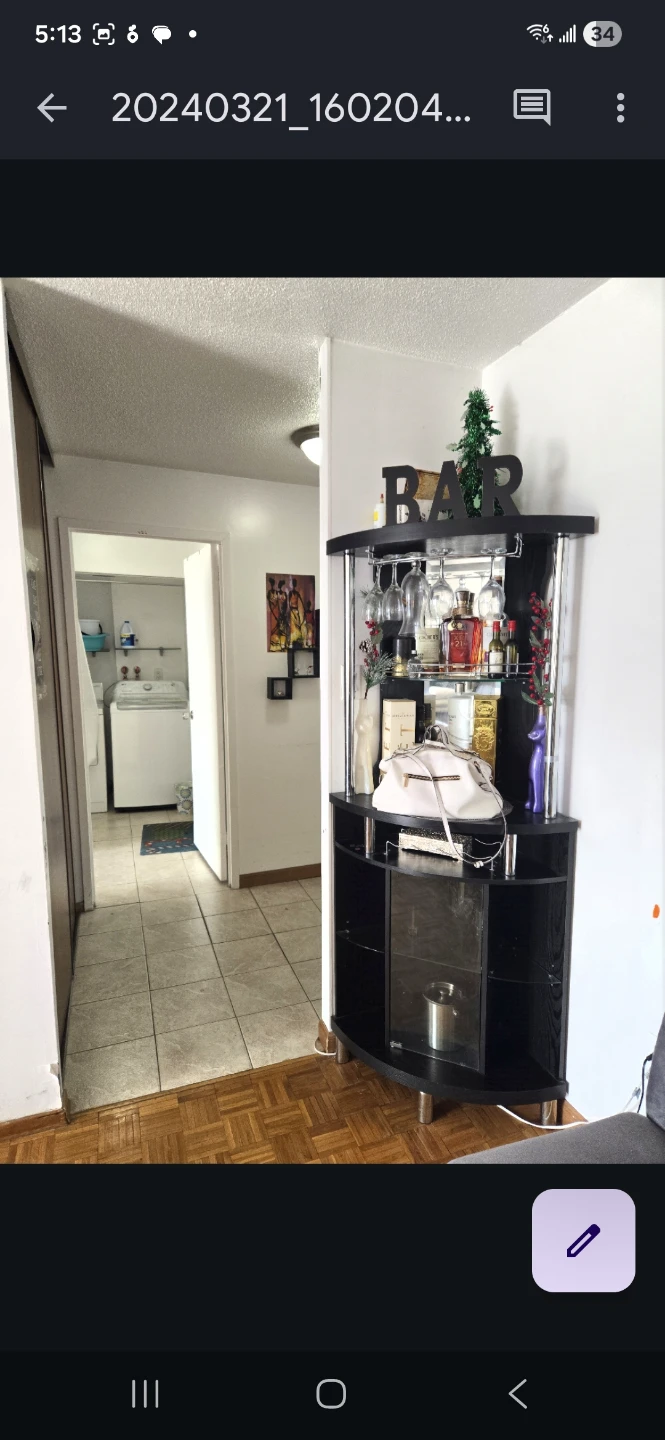 Black Corner Bar Cabinet