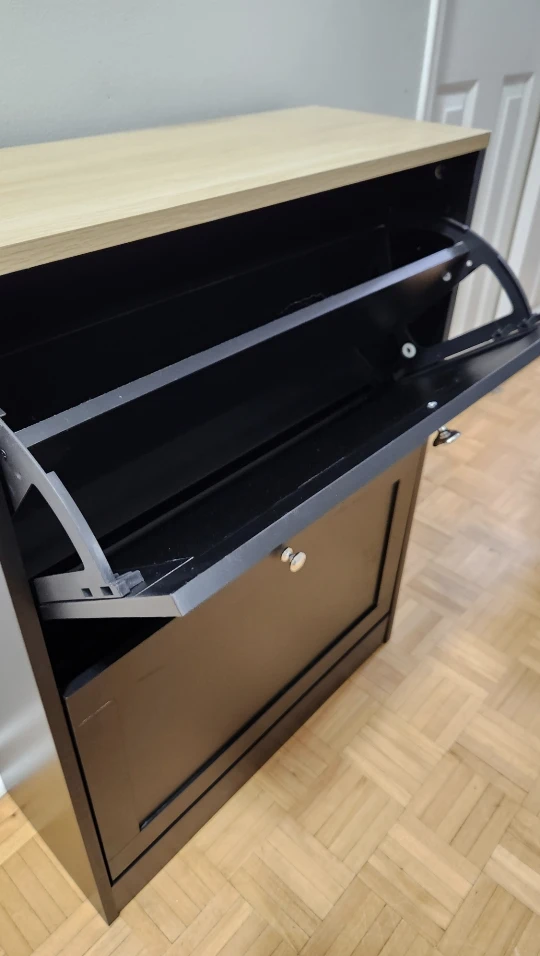 Shoe Cabinet 2-Flip Drawers *new - photo 3