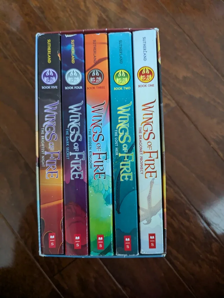 Wings of Fire Books 1-5 by Tui T. Sutherland
