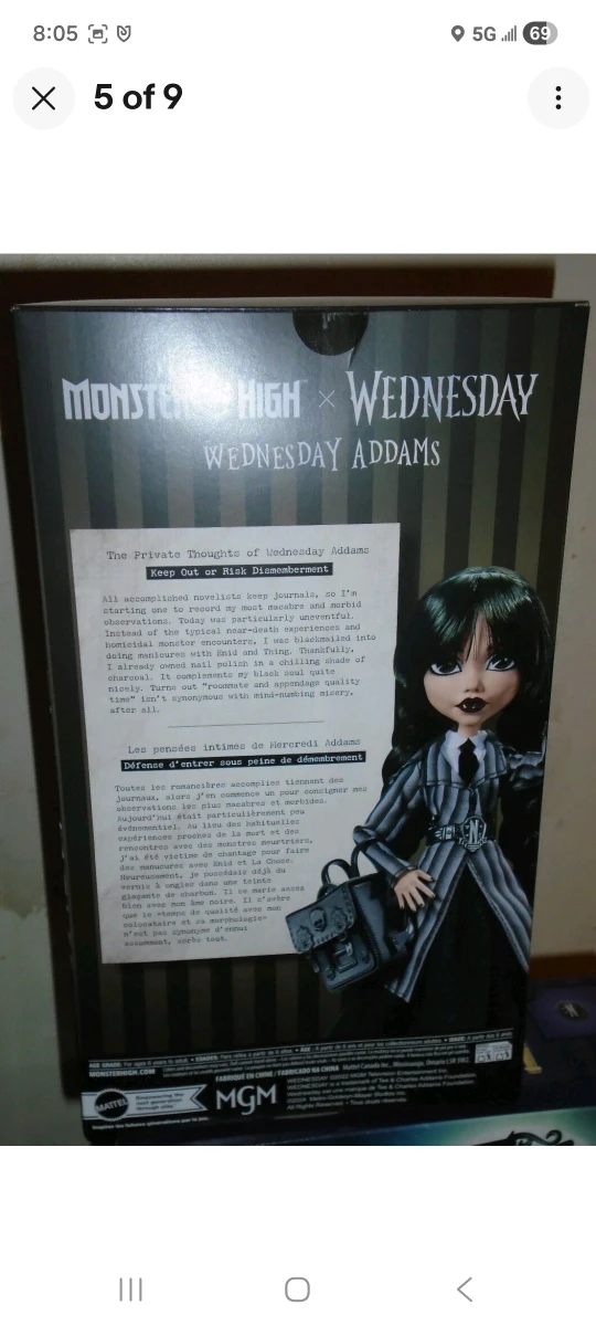 Monster High Wednesday Addams Doll & LEGO Set - photo 5
