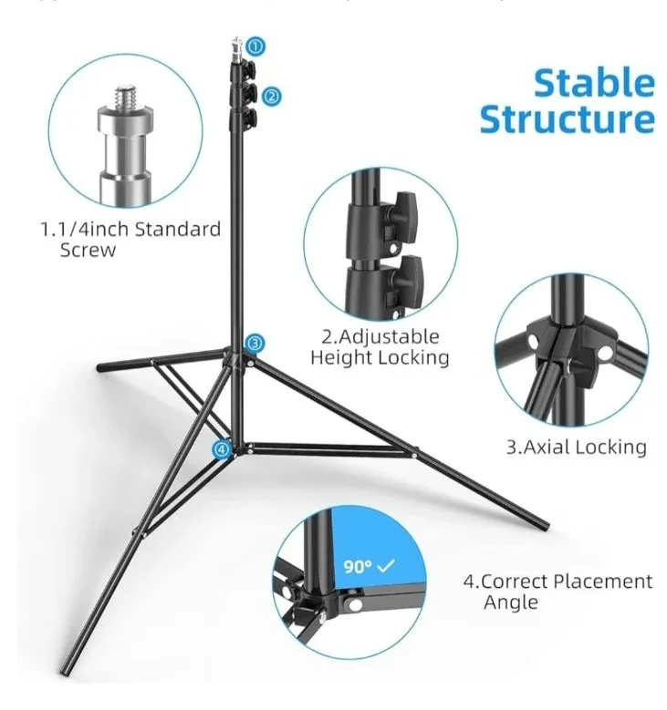 Emart Backdrop Stand 8.5x5ft with Clamps & Bag image indicator(3)