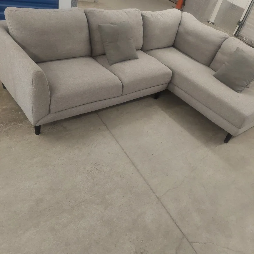 Grey Sectional Sofa with Chaise Lounge