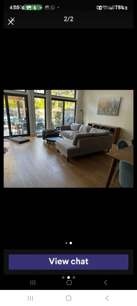 Grey Sectional Sofa with Chaise Lounge - photo 4