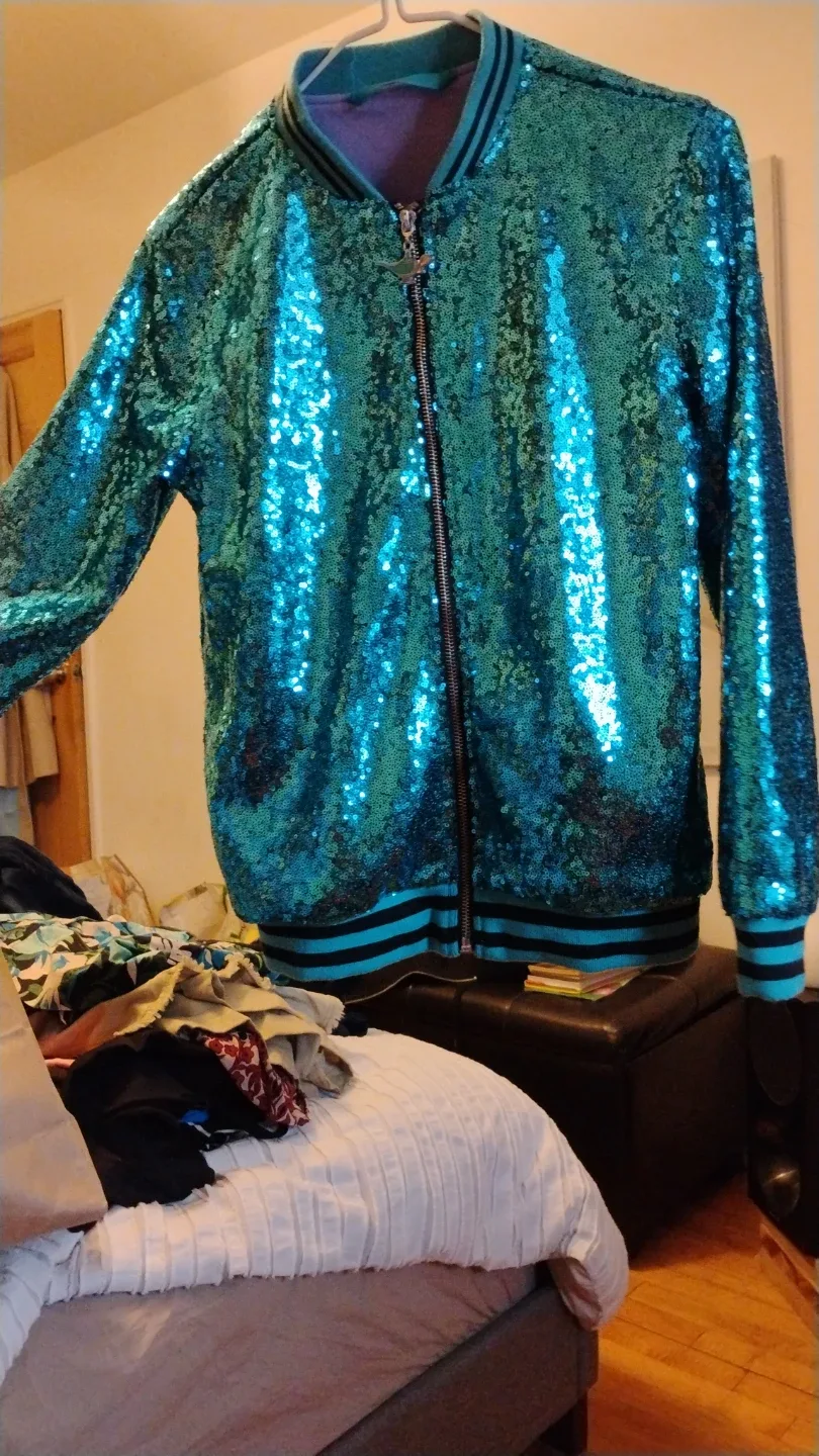 Disney Jasmine Sequin Bomber Jacket - Size 13