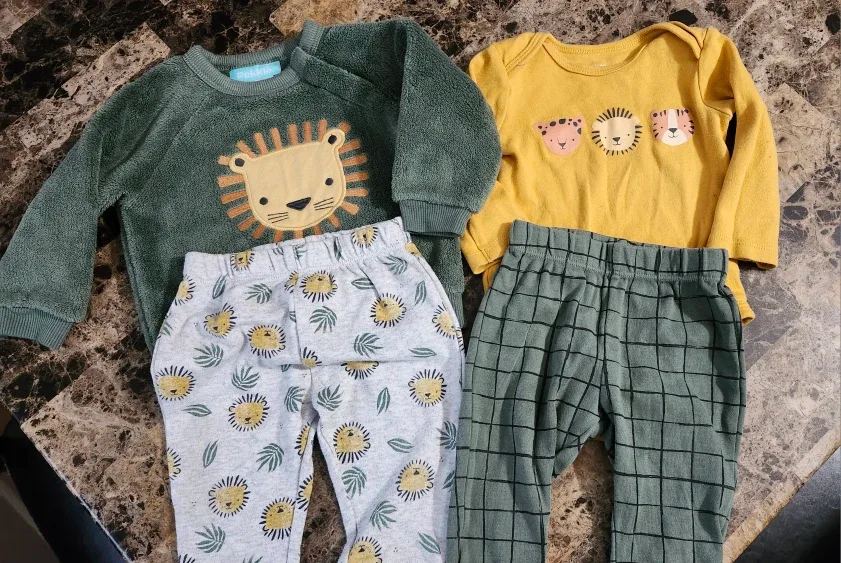 Pekkle Baby Clothes Set, Size 6m