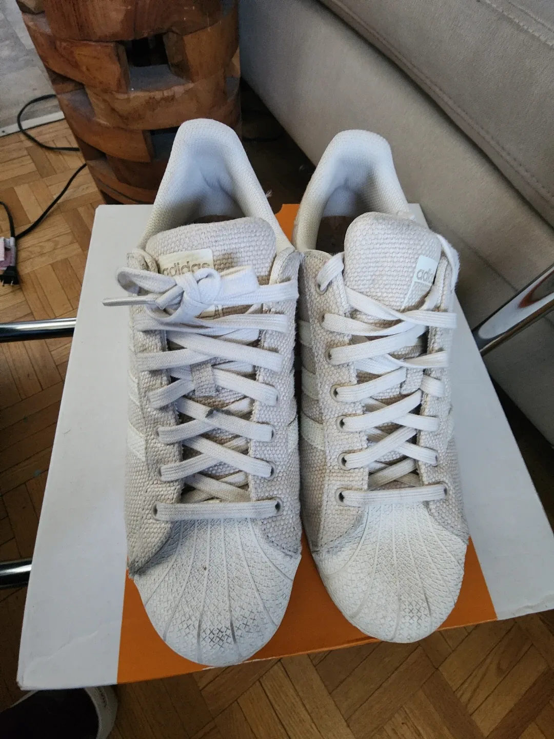 Adidas Superstar Shoes - Size US 10. image indicator(2)