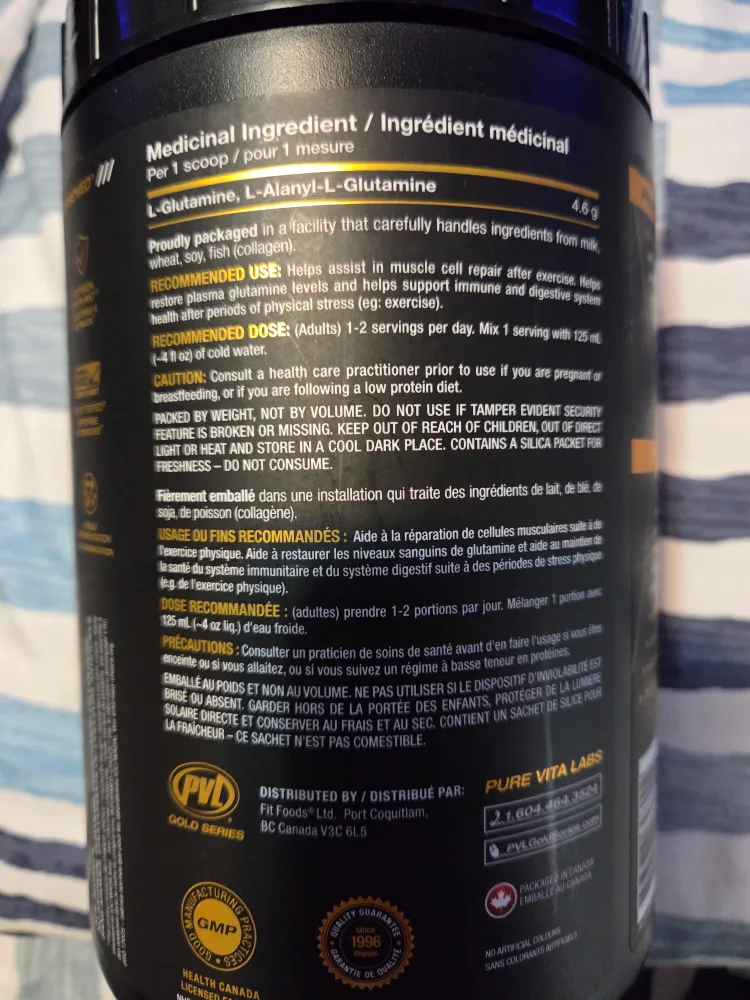 PVL Gold Series Glutamine Gold+ Dual Action image indicator(5)
