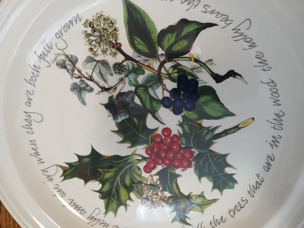 New Portmeirion The Holly & The Ivy Plate image indicator(5)
