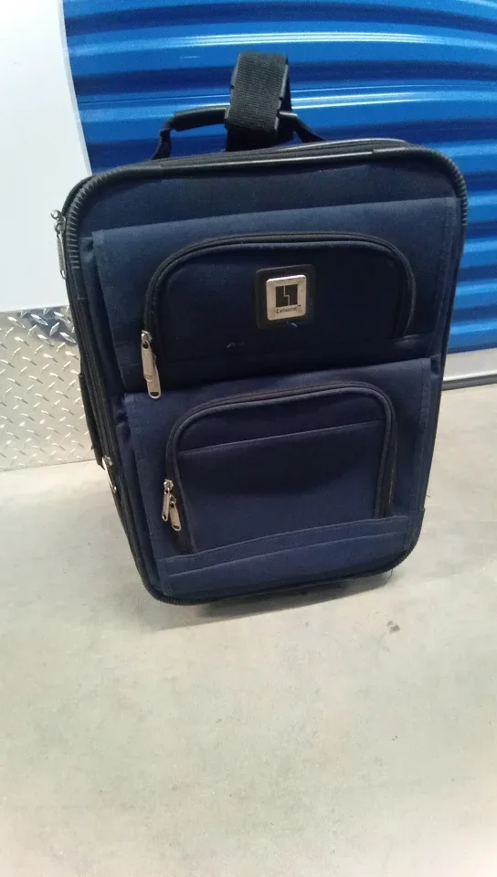 LUGGEX Navy Blue Rolling Suitcase. image indicator(2)