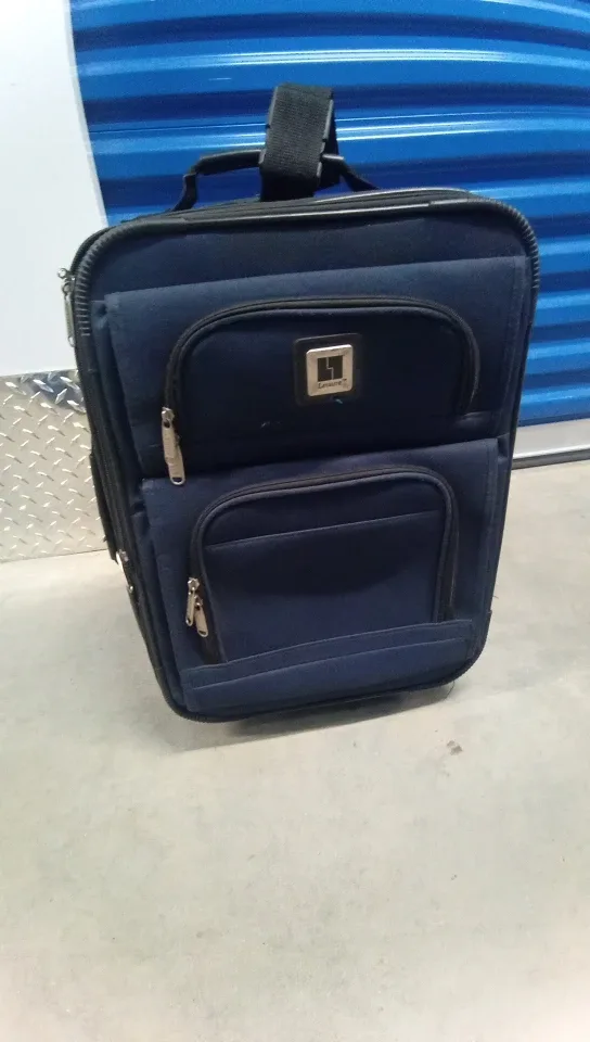 LUGGEX Navy Blue Rolling Suitcase. image indicator(3)