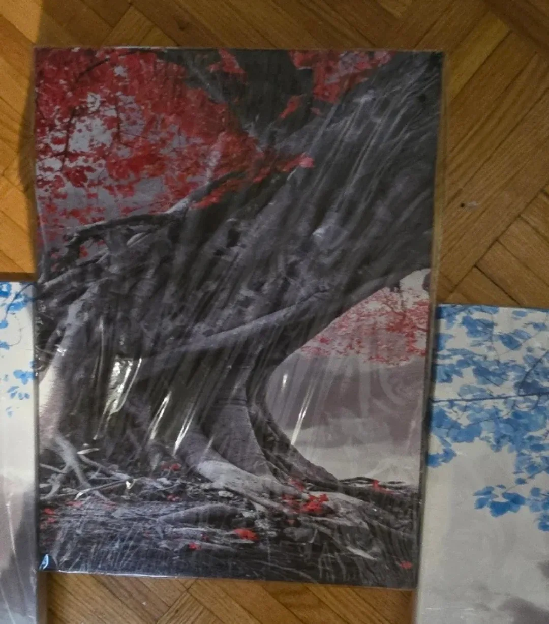 BRAND NEW  3 Canvas Wall Art - Tree Theme🥕 image indicator(3)