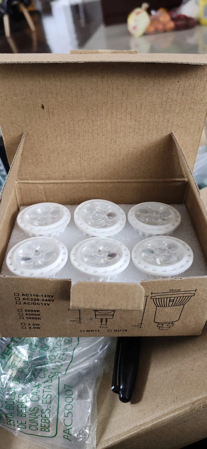 mr11, 4W landscape, kitchen, living area light set 6 pk
