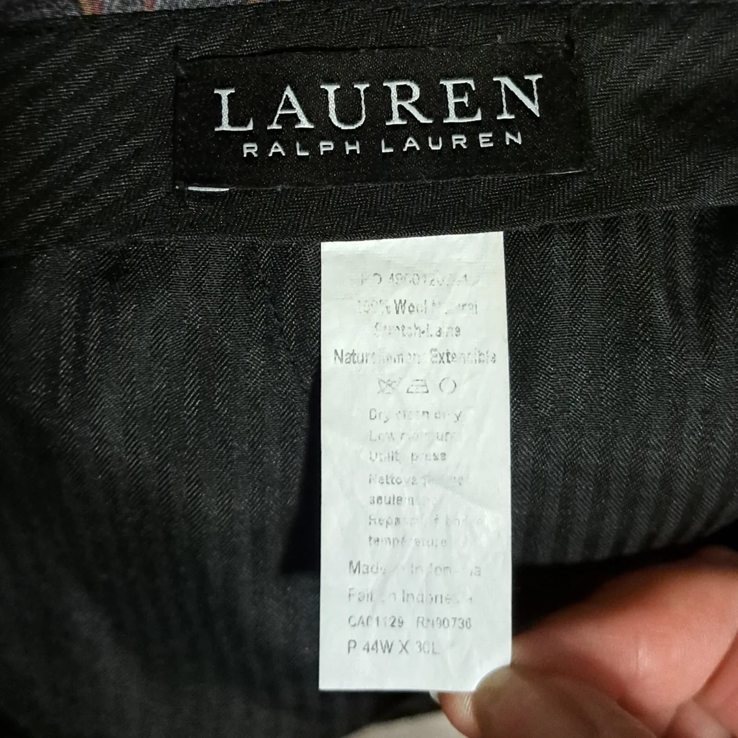 Men's wool dress pants, 44W 30L image indicator(3)