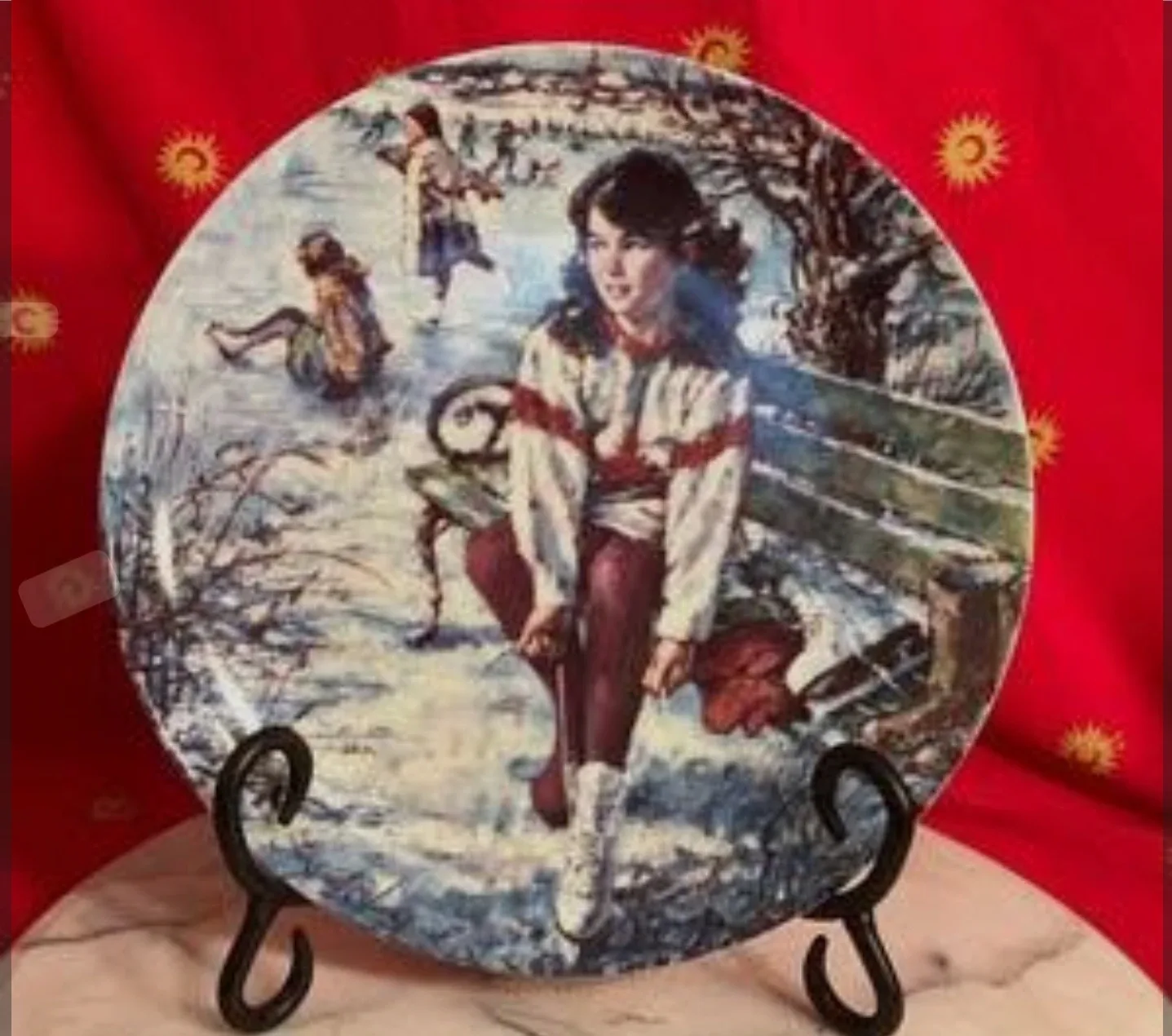 Vintage Dominion China "Winning Ways" Plate image indicator(2)