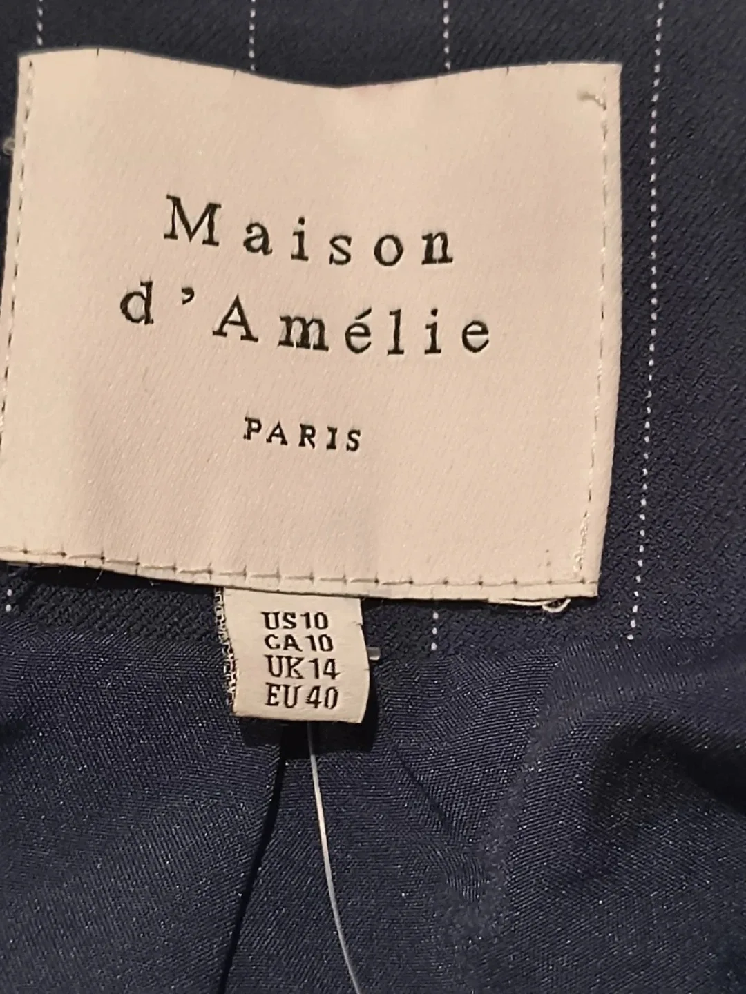 Maison de Camille Pinstripe Vest image indicator(8)