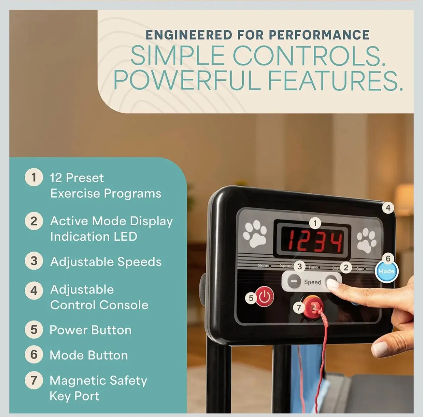 LifePro PawRunner Dog Treadmill image indicator(5)