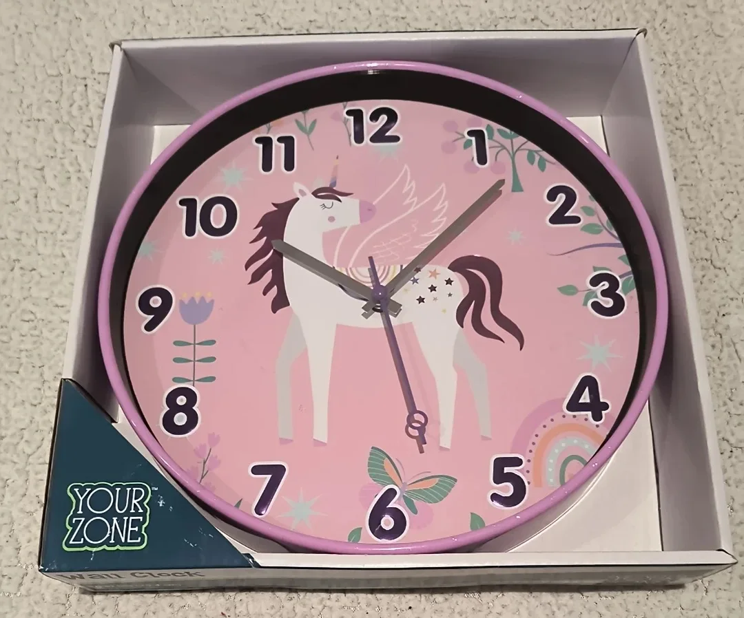New Your Zone Unicorn Wall Clock - 10 inch image indicator(5)