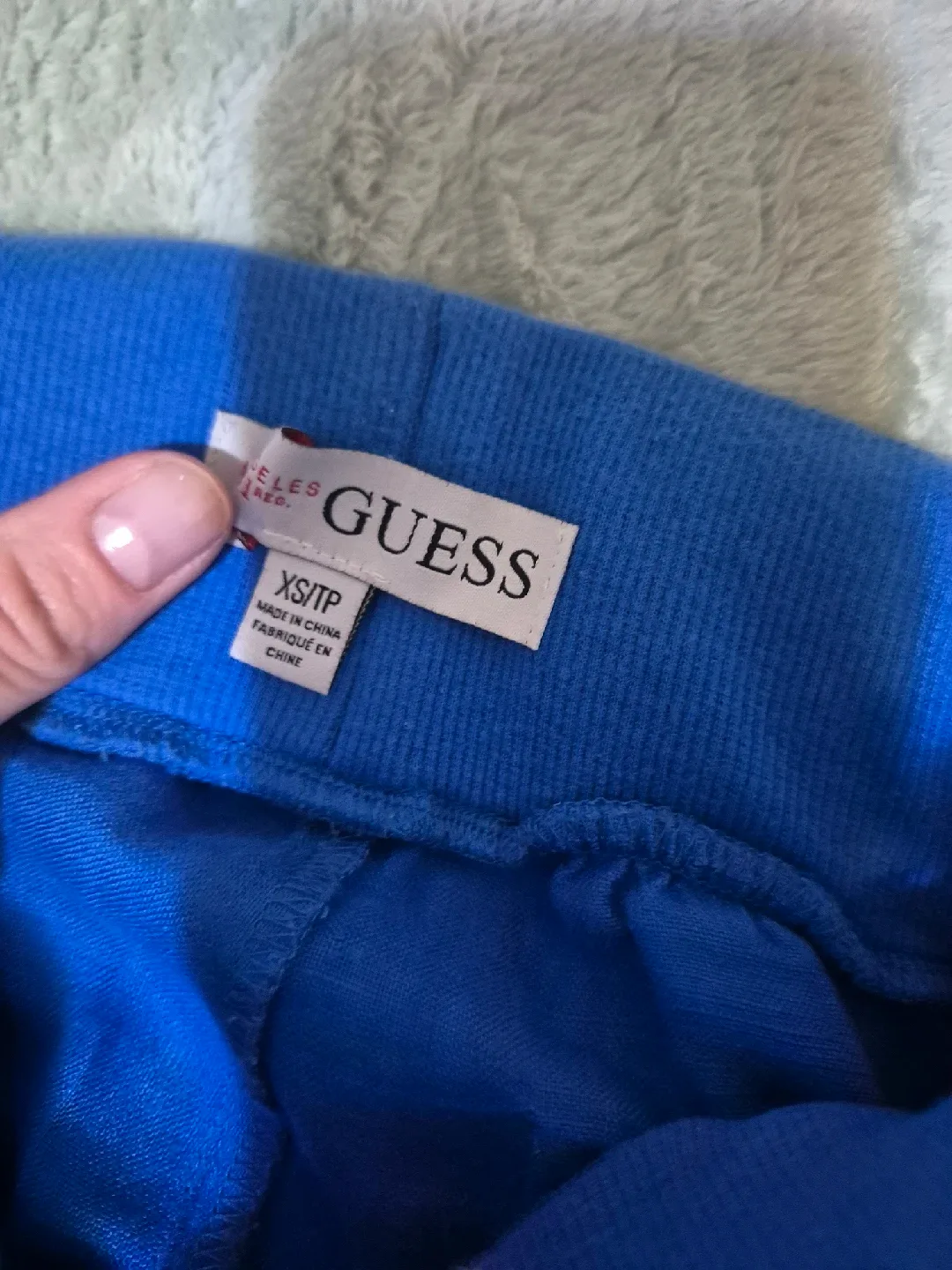 Guess Linen Pants - small - White & Blue image indicator(2)