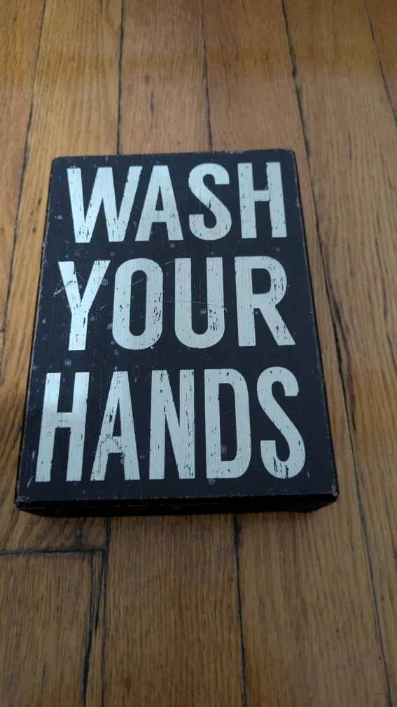 Wash Your Hands Sign - Home Decor thumbnail