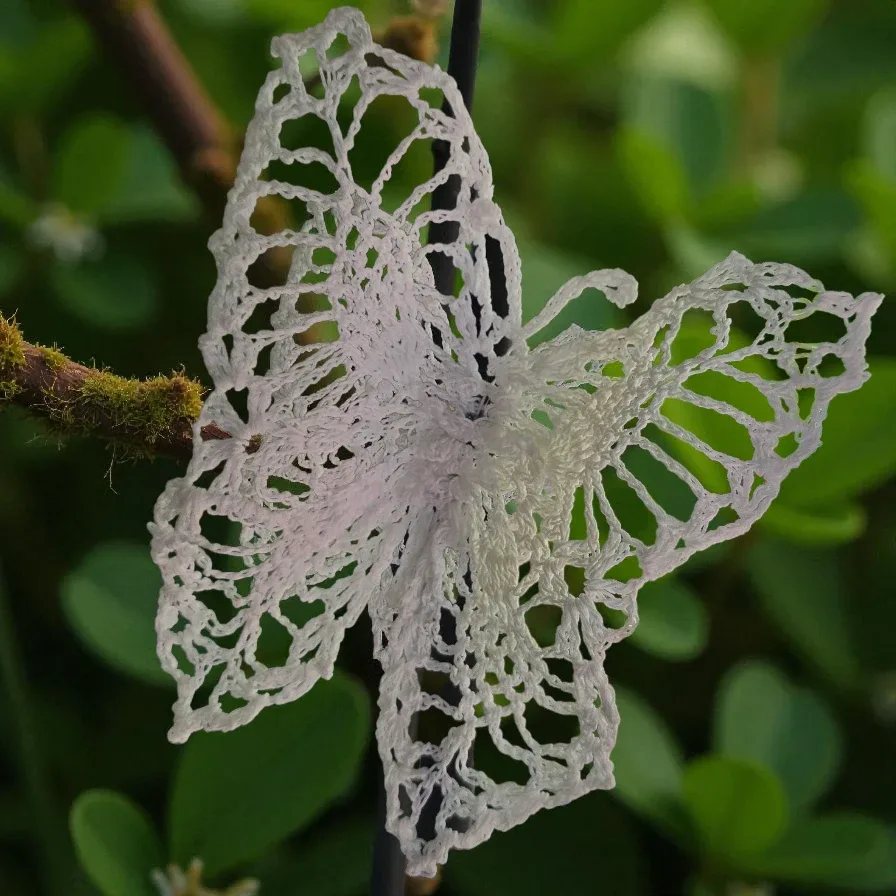 Handmade Crochet Butterfly Decoration, magnet