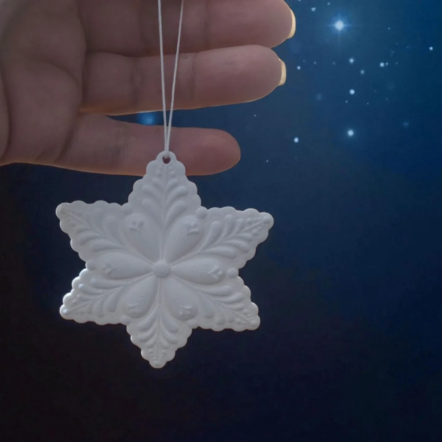 Snowflake Christmas Ornaments set 4pcs