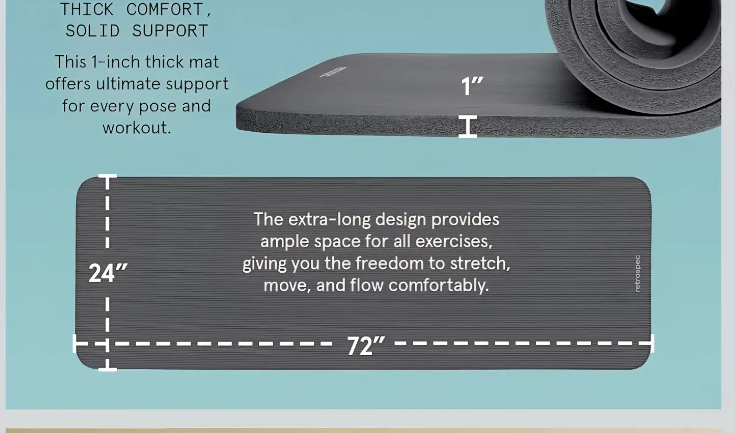 Retrospec Solana Extra Thick Yoga Mat - New in Box! image indicator(6)