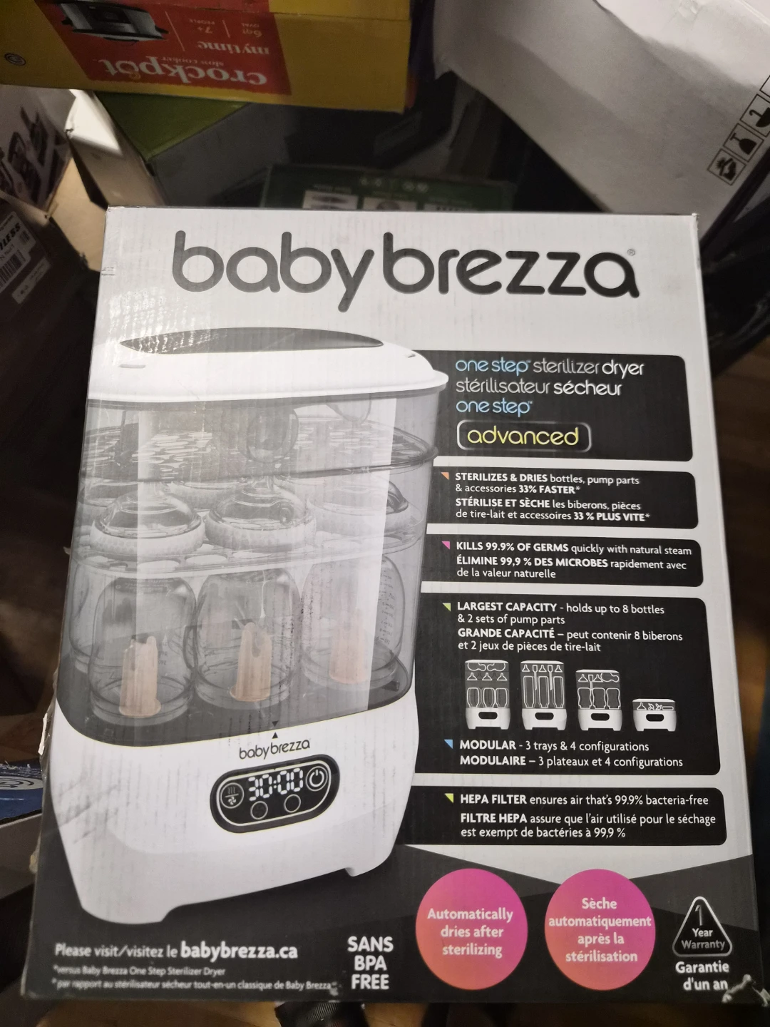 Baby Brezza One Step Sterilizer Dryer Advanced - photo 2