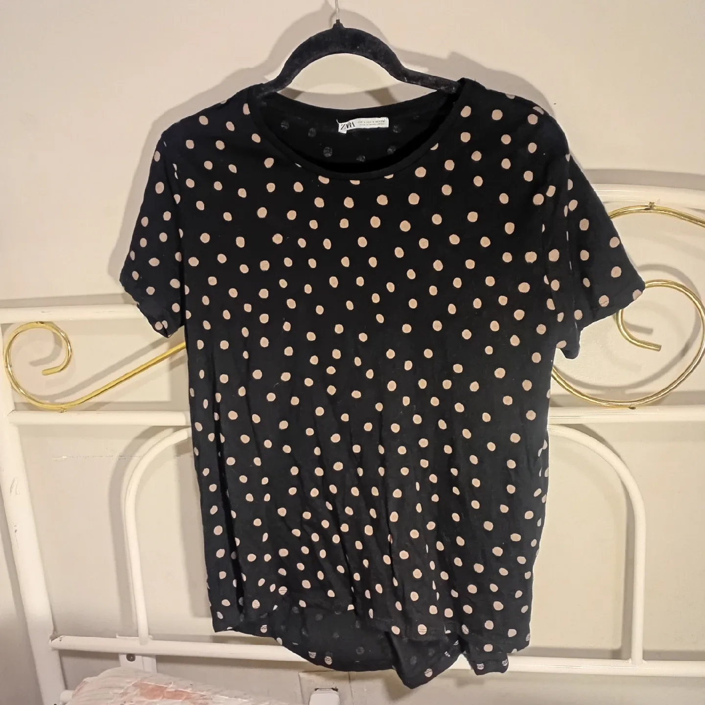 Zara Polka Dot Tee - Size M thumbnail