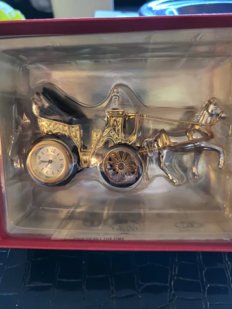 Breeze Collection Horse Carriage Clock - New in Box! image indicator(2)