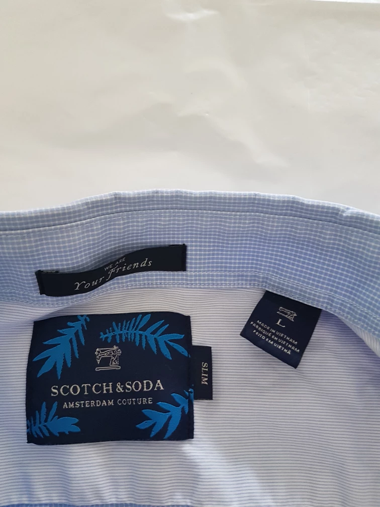 Scotch & Soda Light Blue Button-Down Shirt - Size L - photo 2