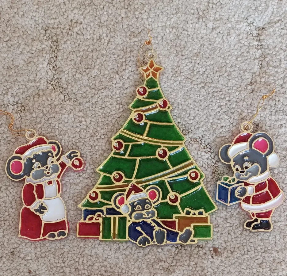 Christmas  ornaments- Set of 3 (Suncatcher)