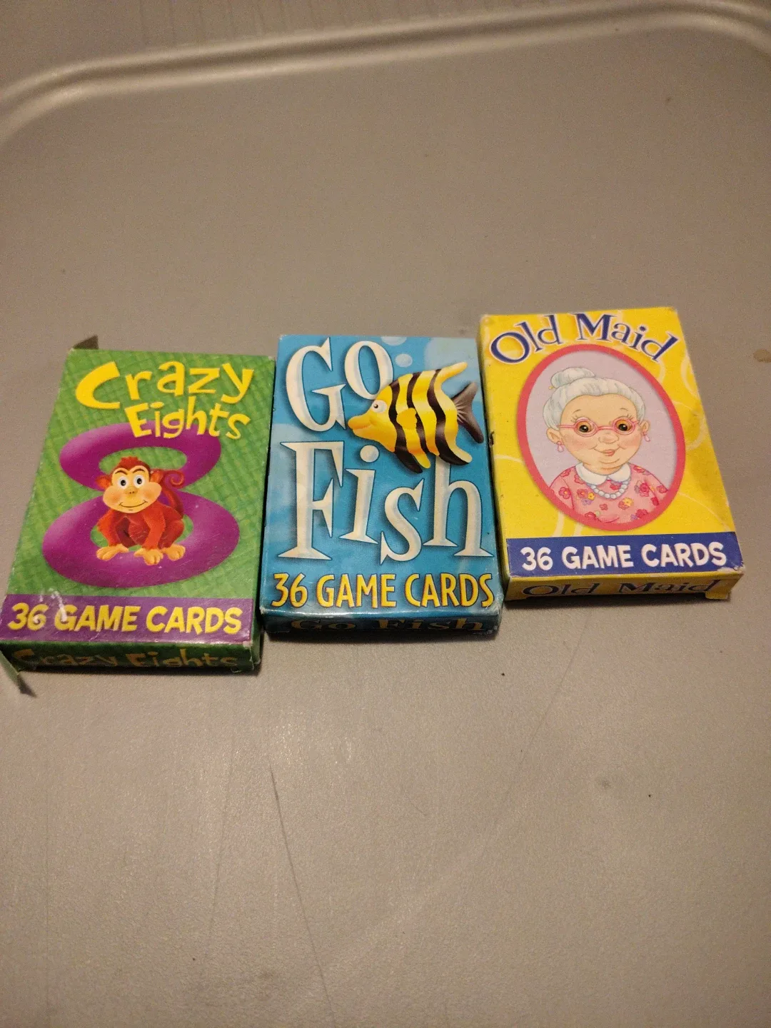 Crazy Eights, Go Fish, Old Maid Card Games