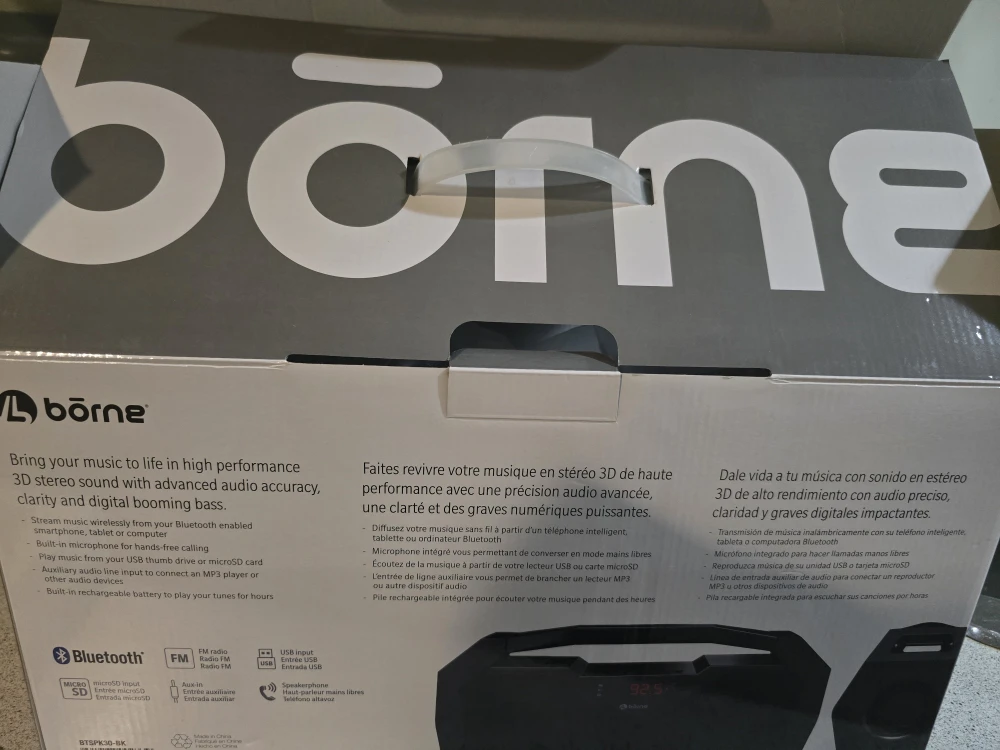 New Borne Portable Bluetooth Speaker System - photo 2