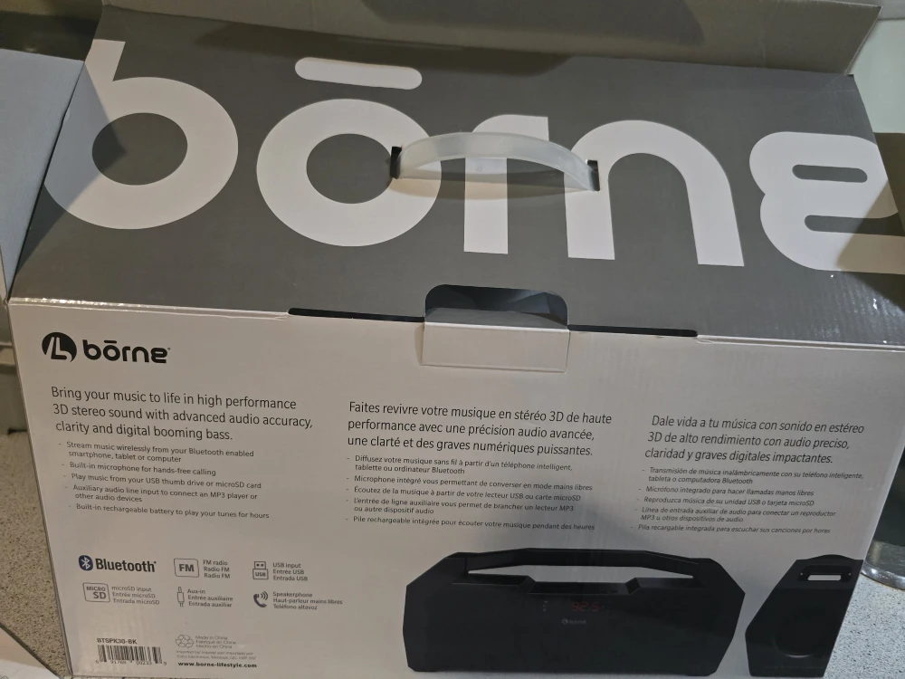 New Borne Portable Bluetooth Speaker System - photo 3