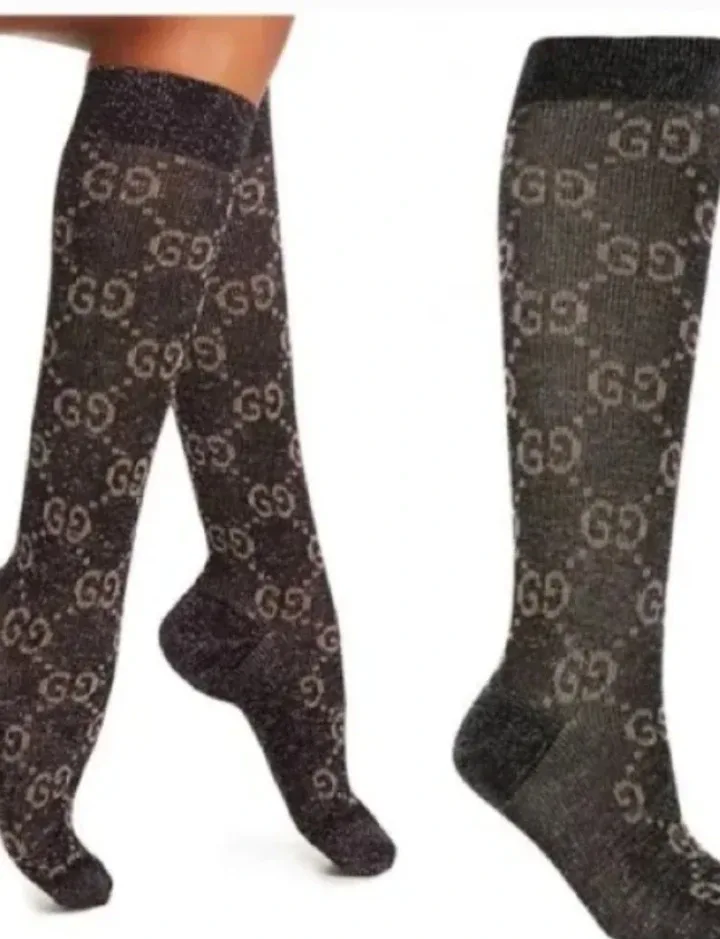 Gucci Monogram black & gold socks image indicator(3)