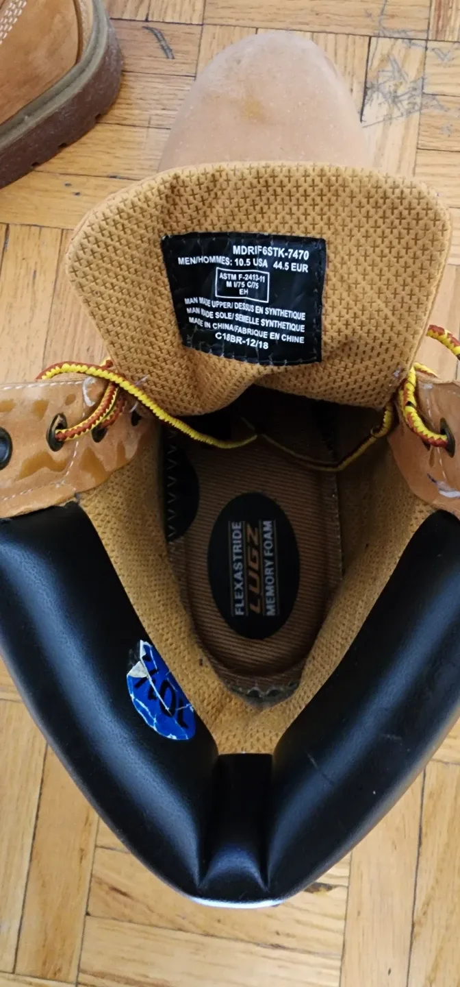 Lugz Tan Leather Work Boots image indicator(6)