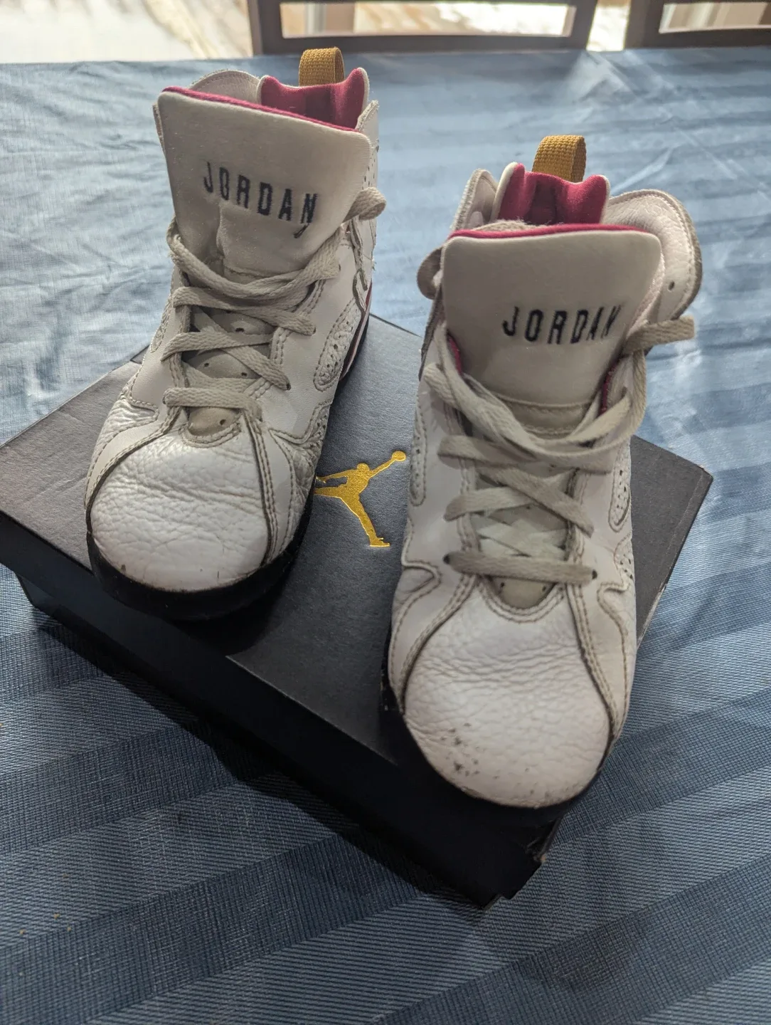 Air Jordan 7 Retro White Cardinal image indicator(4)
