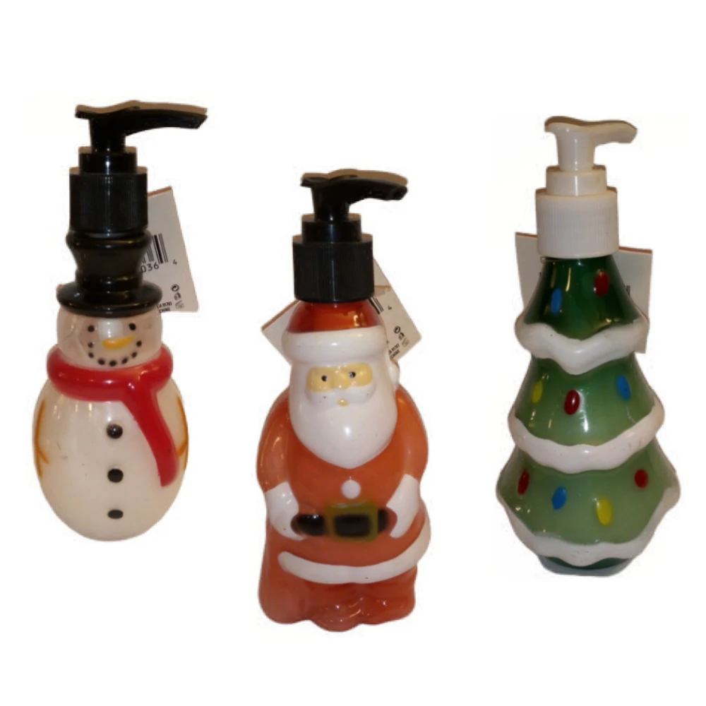 Holiday Soap Dispensers - Santa, Snowman, Tree