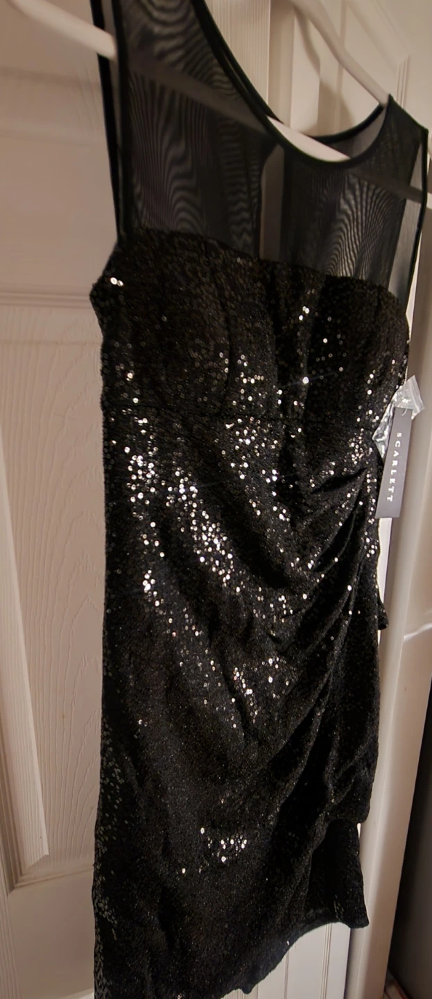 Scarlett Black Sequin Dress - Size 8 - photo 4