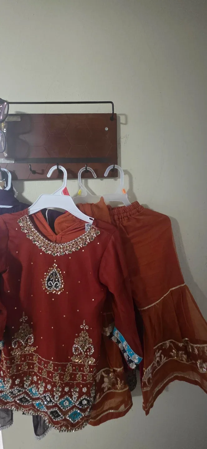 Children Fashion Red Dress image indicator(5)