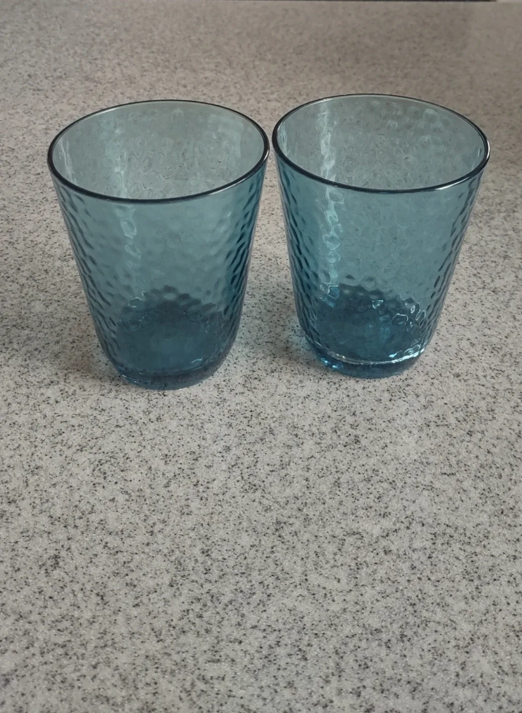 Blue Textured Drinking Plastic