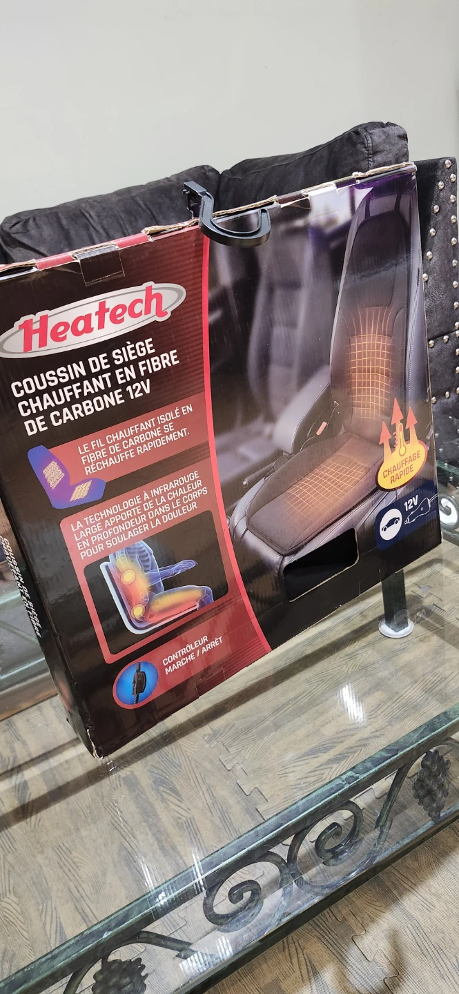 Heatech 12V Carbon Fibre Heated Seat Cushion - photo 4