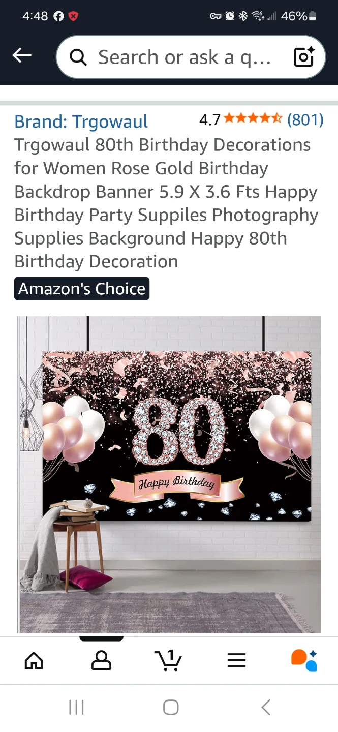 Trgowaul 80th Birthday Party Decorations