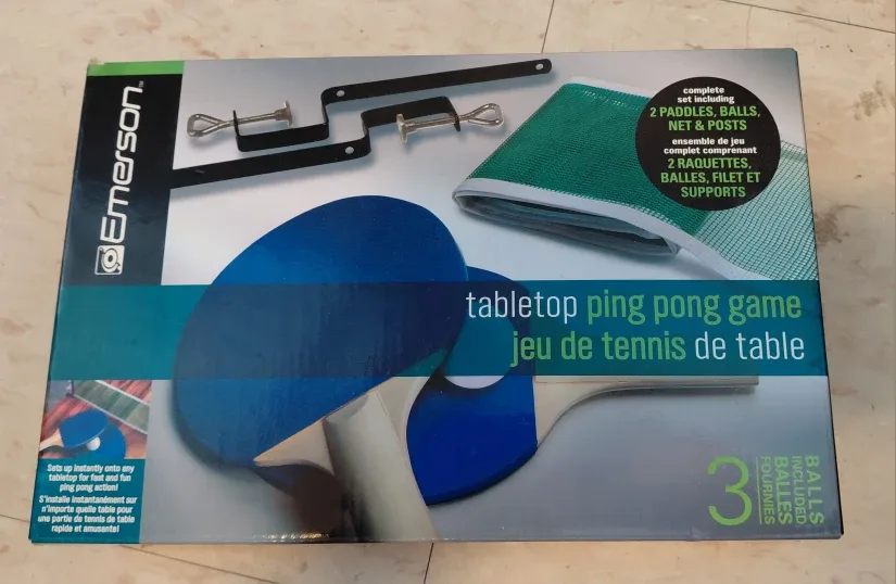 Emerson Tabletop Ping Pong Game - New in Box!