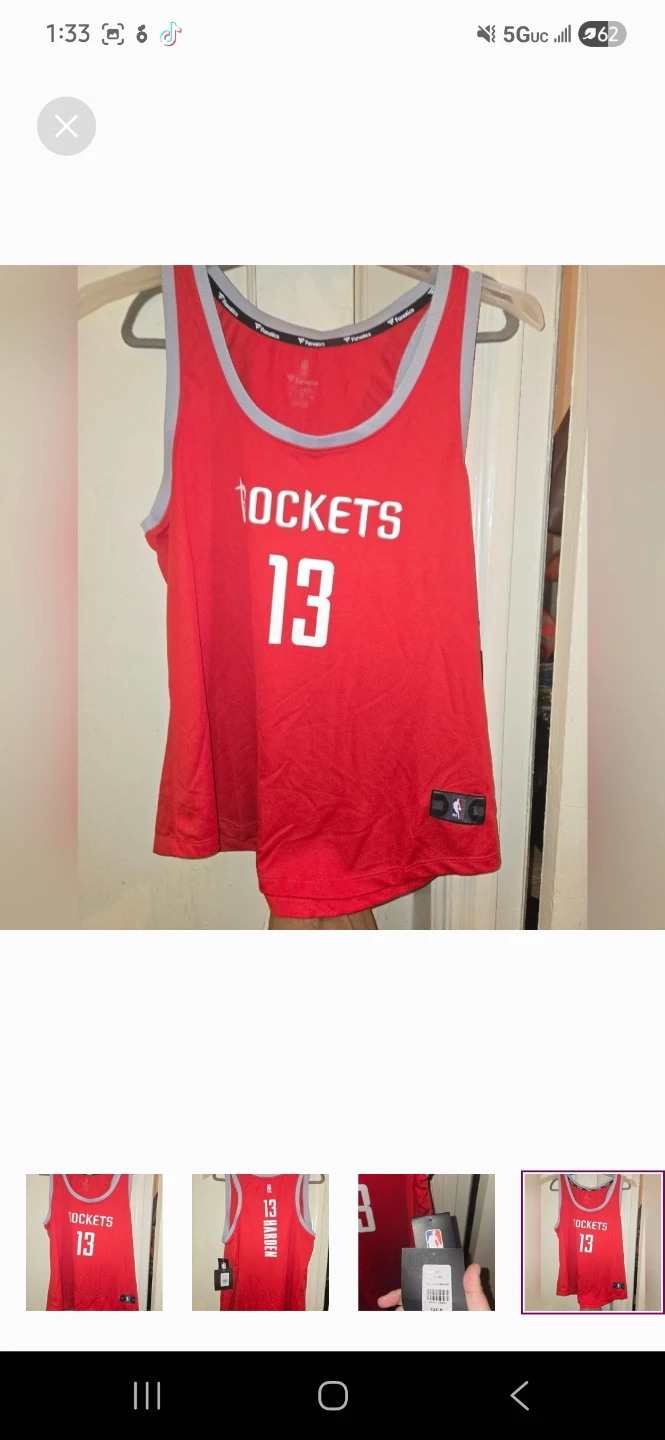 NBA rocket  women shirt non sleeves  for sport