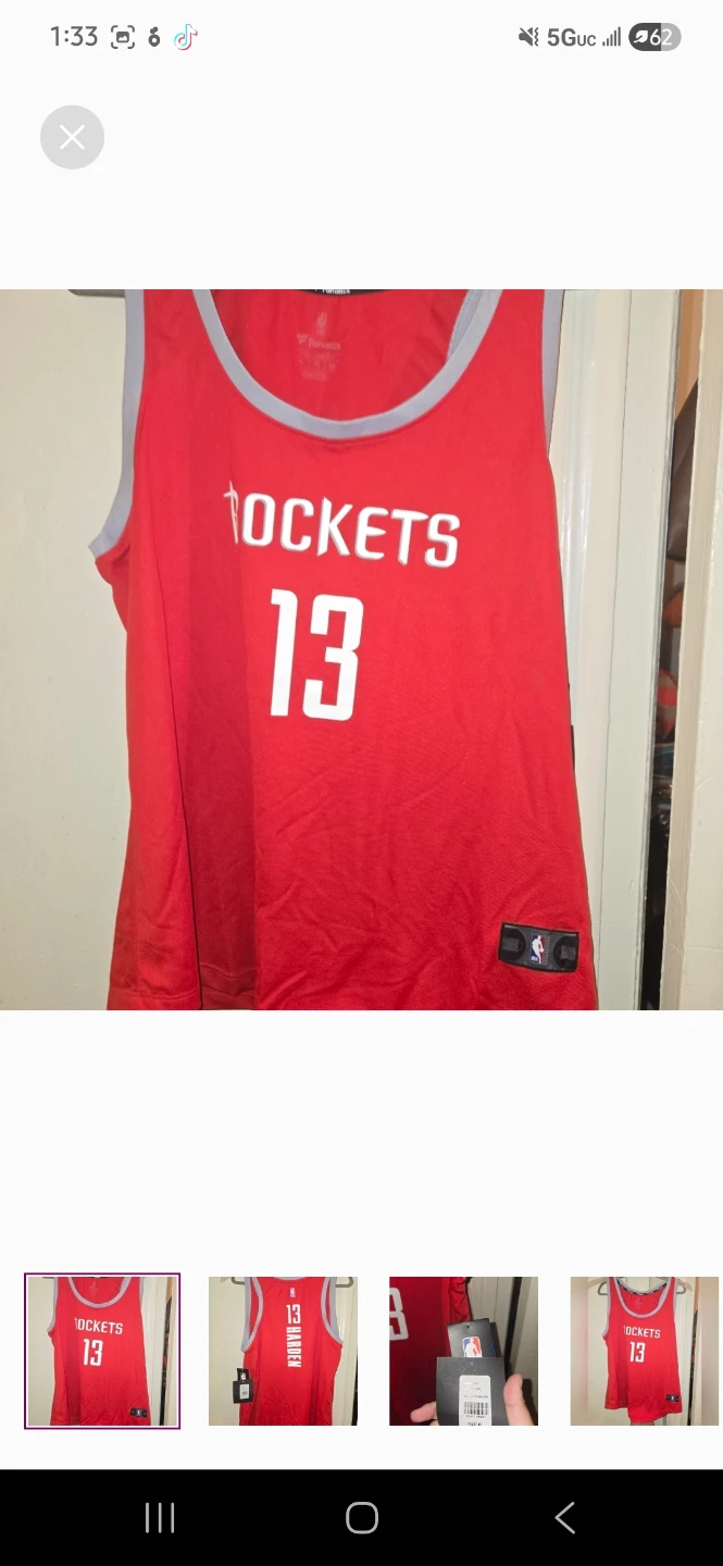 NBA rocket  women shirt non sleeves  for sport - photo 3