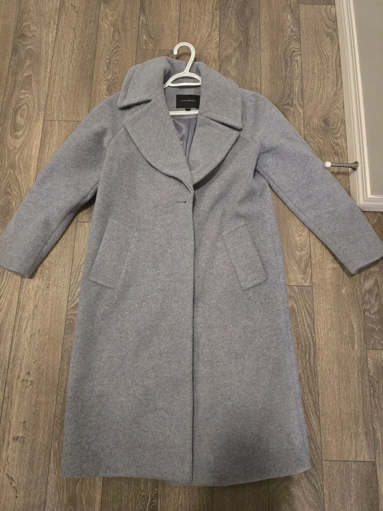 Banana Republic Grey Wool Coat XS Petite