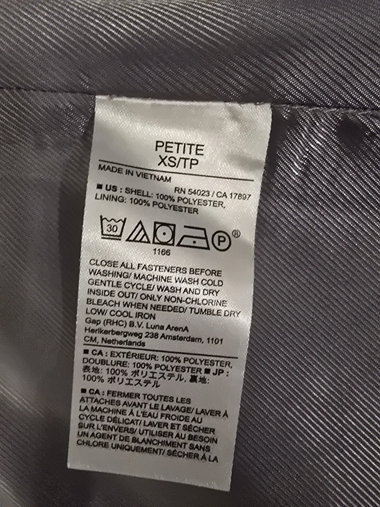 Banana Republic Grey Wool Coat XS Petite - photo 3