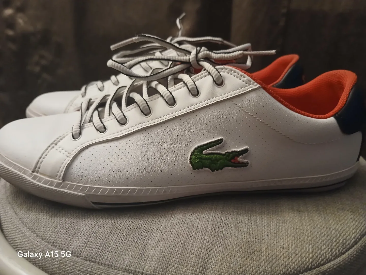 Lacoste GRAD VULC US White Sneakers - Men's Size 9.5 image indicator(3)